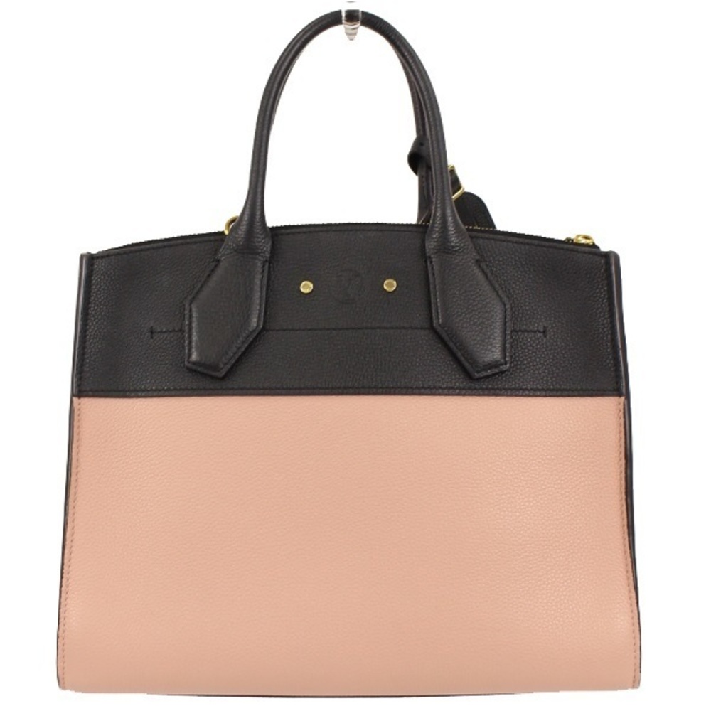 Louis Vuitton City Steamer MM Magnolia Tote Bag Pink Black